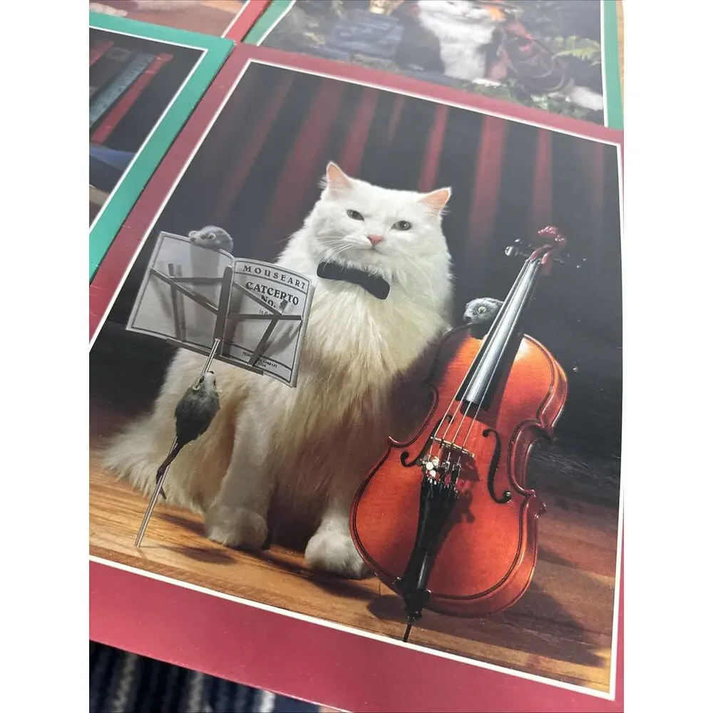 Vintage Stuart Hall Folder Lot Cats in School Unpunched Excellent Cond 1993 NOS